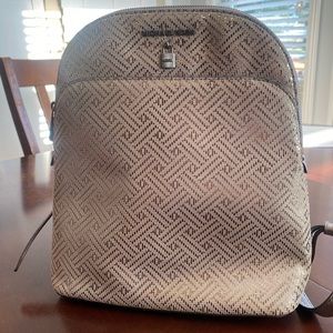 Michael Kors silver backpack